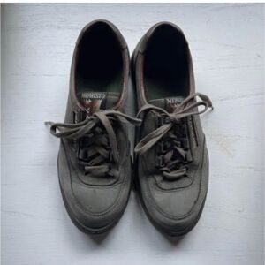 Mephisto Runoff Walking Shoes Gray Leather Size Women's 8.5 Made in France.